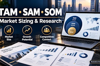 calculate tam sam som and market size