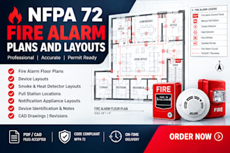 create nfpa 72 fire alarm plans and layouts