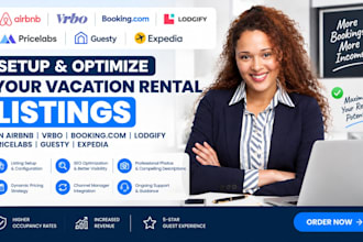 setup optimize airbnb listing vrbo booking com lodgify pricelabs guesty expedia