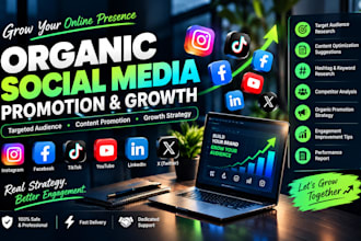 do organic social media promotion and audience growth
