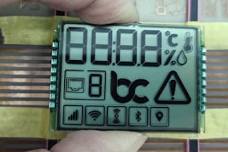 design and manufacture your custom segment lcd with i2c driver and code