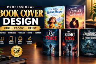design a professional book cover for amazon KDP ebook children book design print