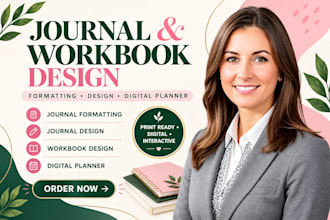 do journal formatting, journal design, workbook design digital planner