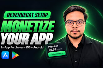 add revenuecat in app purchases to your ios and android app