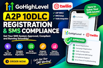 setup gohighlevel a2p 10dlc registration SMS compliance twilio a2p twilio sms