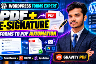 build wordpress forms that fill your pdf with e signature, gravity pdf