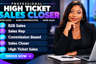 be your b2b sales rep commission based high ticket cold caller