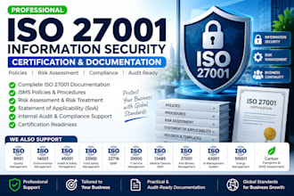 provide iso 9001, iso 27001, iso 42001, 45001, 14001 and gmp compliance