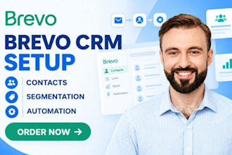 set up brevo CRM brevo contact management brevo automation brevo landing page