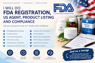 do fda registration, fda compliance, fda us agent, label review, fsvp agent
