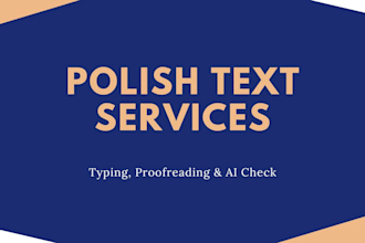 type, proofread, and edit your polish texts or ai content