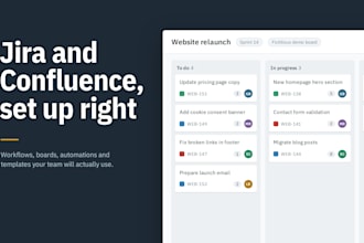 set up jira and confluence for your project management workflow