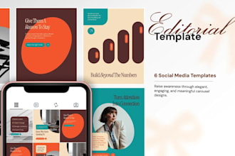 design pinterest pin, instagram puzzle feeds, grid templates and carousel posts