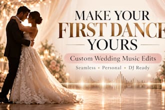 create a seamless wedding first dance mix or mashup