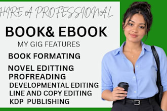 do ebook editing, proofread and line edit