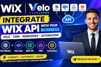 integrate wix velo rest API webhooks CRM and custom automation