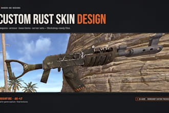 design custom branded rust skins for your server