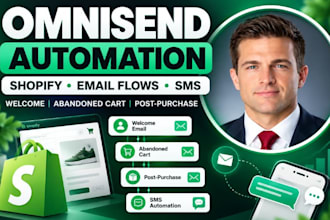 setup omnisend email marketing email flows SMS automation omnisend shopify