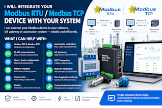 integrate your modbus rs485 device with software or iot