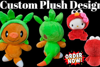 create handmade plush custom soft toy crochet kawaii plushie stuffed animals