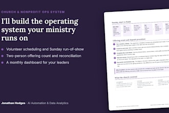 build an operations system for your church or nonprofit
