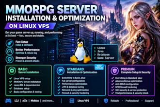 install your mmorpg server on linux vps and optimize it