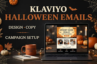 create a klaviyo halloween email campaign for shopify