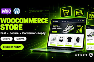 build a professional woocommerce online store website