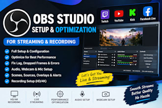 setup and optimize obs studio for streaming and recording