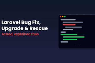 fix bugs, upgrade or rescue your laravel app