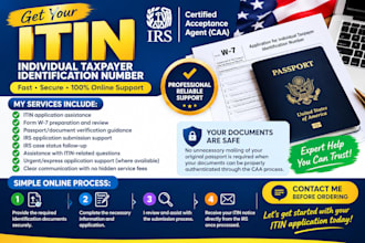 help to get your itin individual taxpayer number
