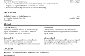 create a professional ats friendly CV resume