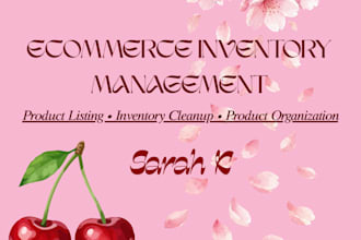 add products and organize your ecommerce inventory