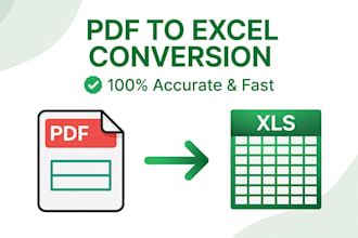 convert pdf to excel, image to excel and word to excel