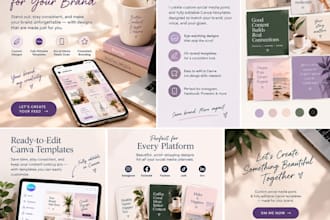design a complete social media branding kit with posts and templates