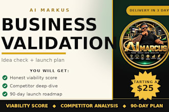 validate your business idea and build your launch plan