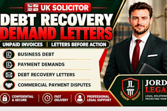 uk solicitor demand letter for business debt,unpaid invoice,letter before action