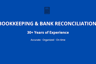 do bookkeeping and bank reconciliation for your small business