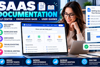 saas help center articles knowledge base guides documentation technical writing