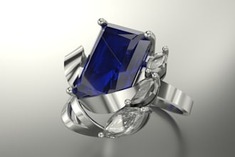 design custom 3d jewelry models ready for 3d printing and casting