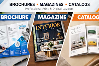 editorial bifold, trifold brochure print ad, catalogue, newsletter, sale sheet