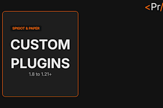 develop a custom minecraft spigot or paper plugin
