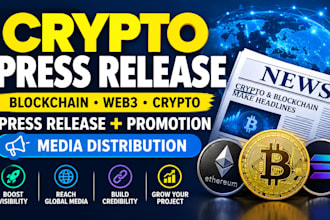 crypto press release crypto promotion blockchain press release on top news sites