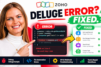 debug zoho deluge scripts custom functions and API errors