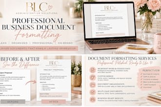 professionally format and organize your business documents