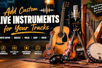 do live record guitar ukulele and harp cello for your tracks