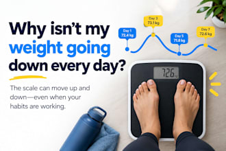 write educational social media content for weight management brands