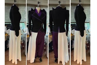 custom cosplay costume fabric anime costume jacket cape outfits
