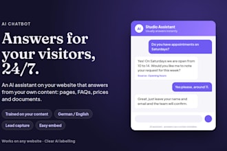 build an ai chatbot for your website