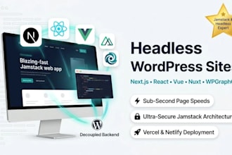develop headless wordpress sites with next js, react, vue, nuxt and wpgraphql